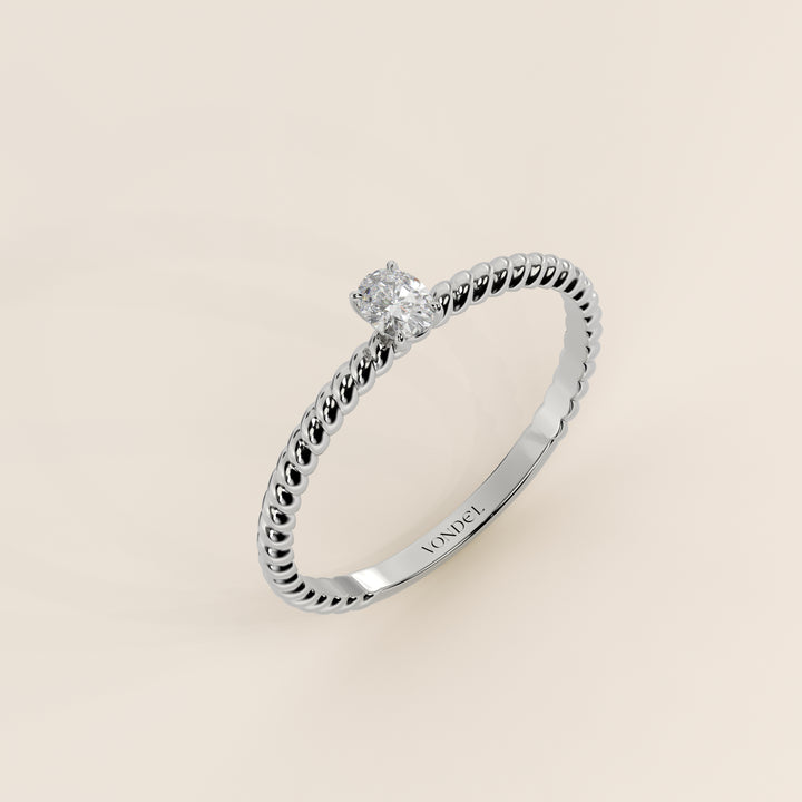 Bowie - Oval Lab Grown Diamond Ring