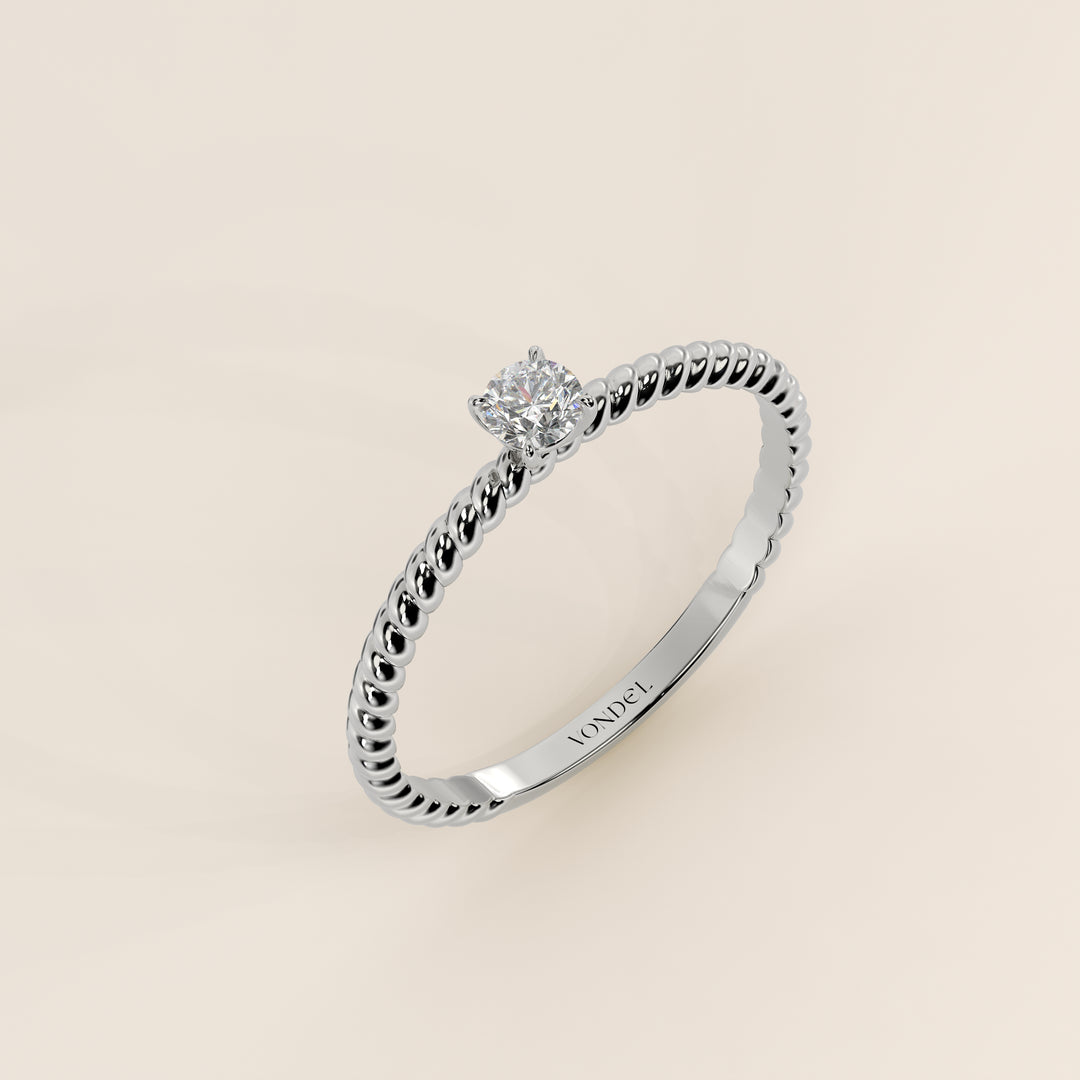 Bowie - Round Lab Grown Diamond Ring