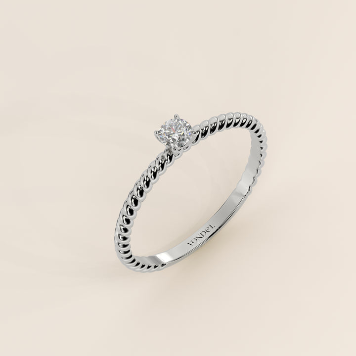 Bowie - Round Lab Grown Diamond Ring