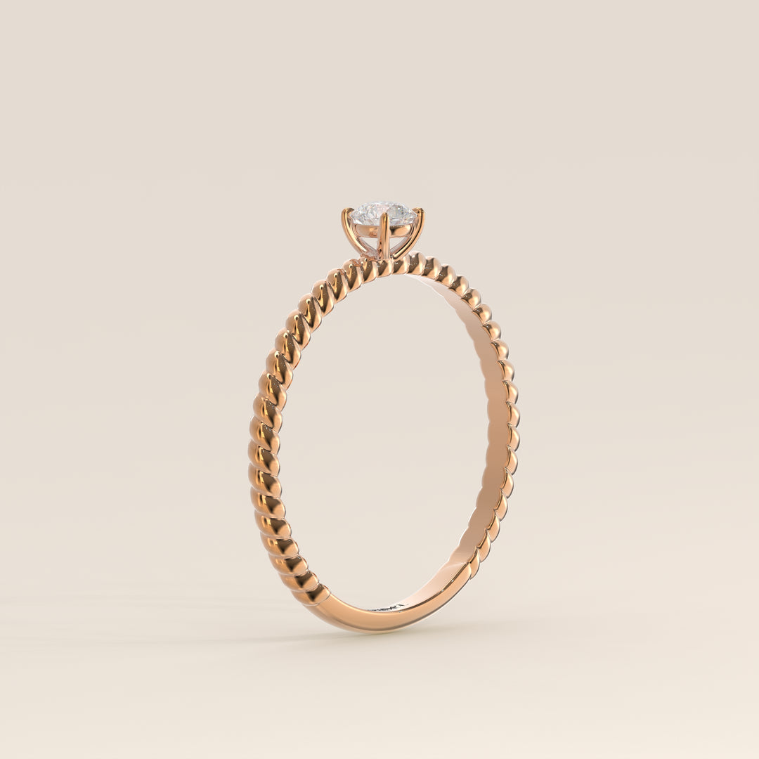 Bowie - Round Lab Grown Diamond Ring