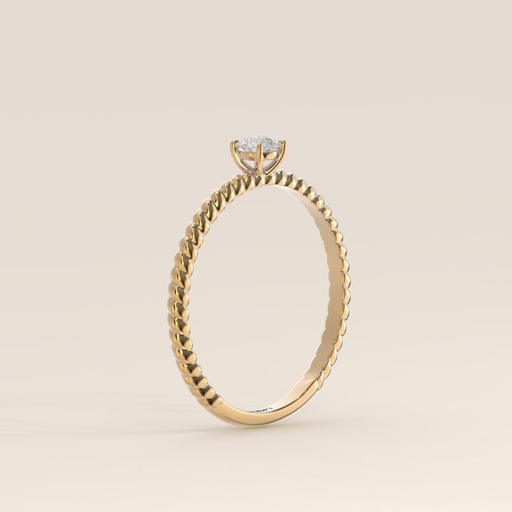 Bowie - Round Lab Grown Diamond Ring