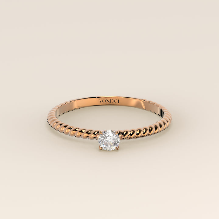Bowie - Round Lab Grown Diamond Ring