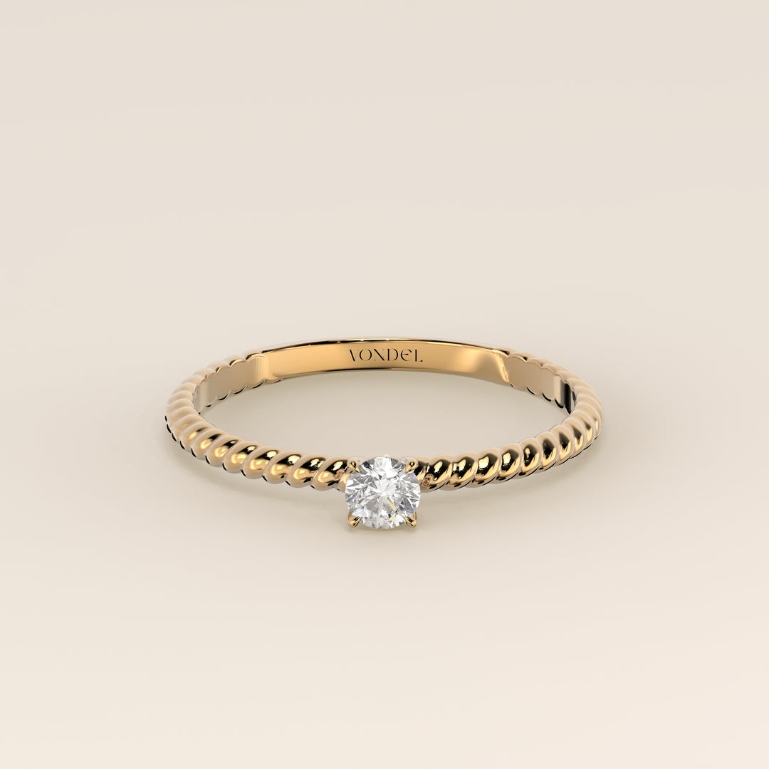 Bowie - Round Lab Grown Diamond Ring