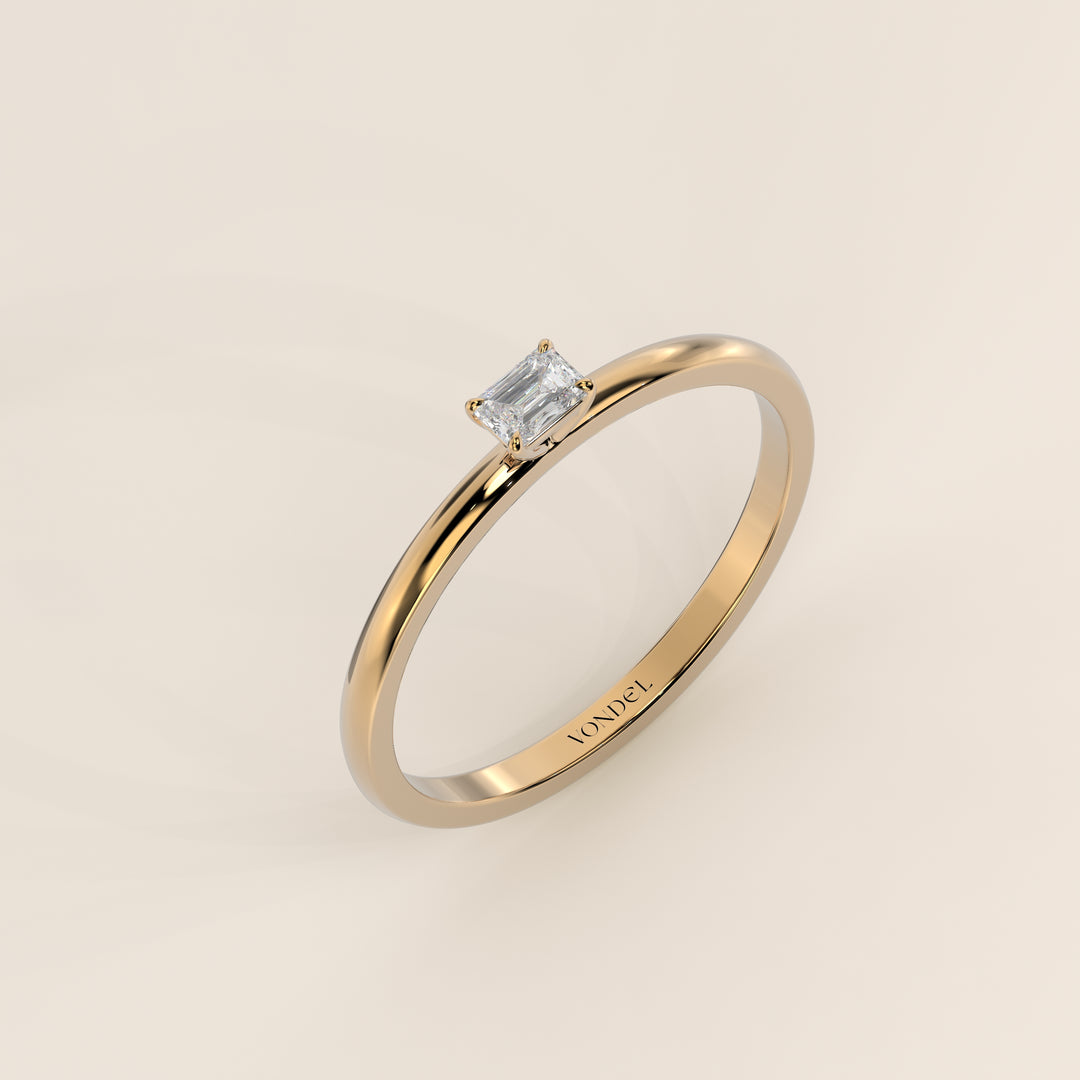 Maddie - Emerald Lab Grown Diamond Ring