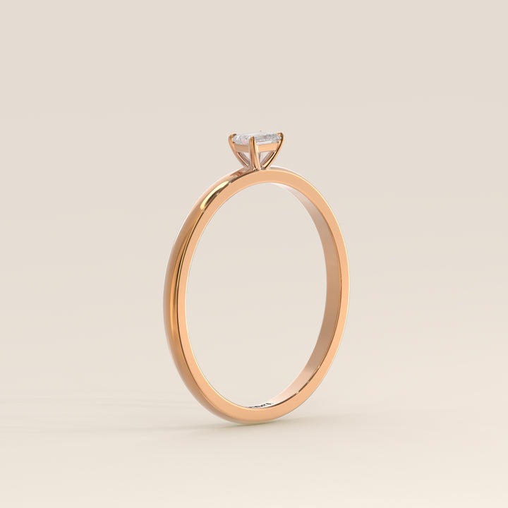 Maddie - Emerald Lab Grown Diamond Ring