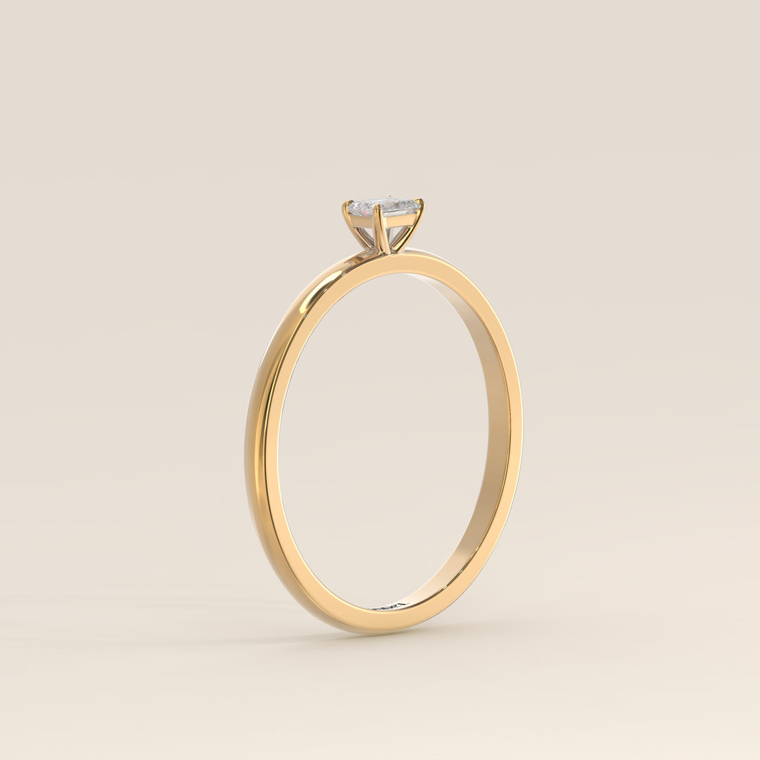 Maddie - Emerald Lab Grown Diamond Ring