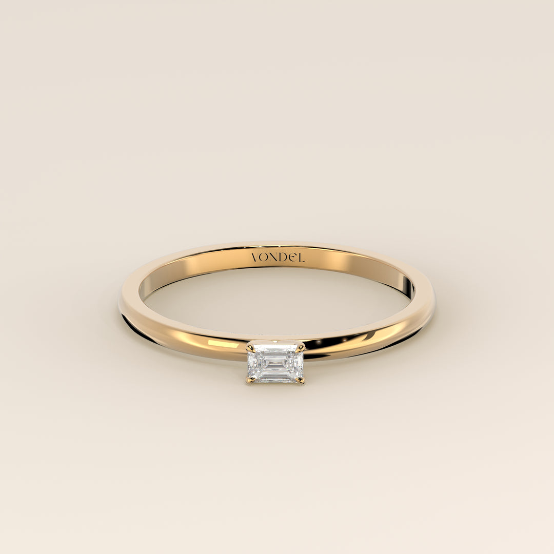 Maddie - Emerald Lab Grown Diamond Ring