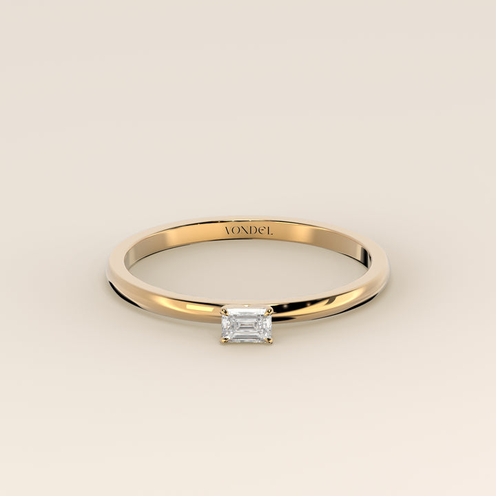 Maddie - Emerald Lab Grown Diamond Ring