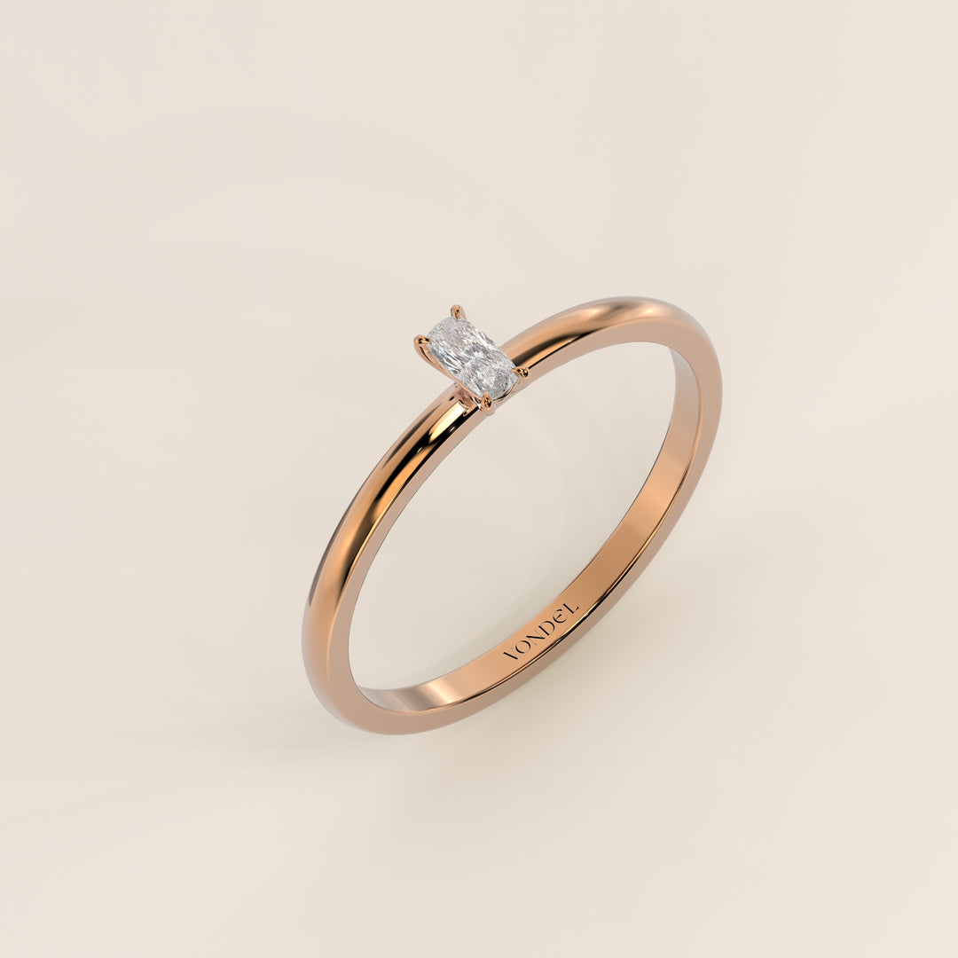 Maddie - Elongated Cushion Lab Grown Diamond Ring