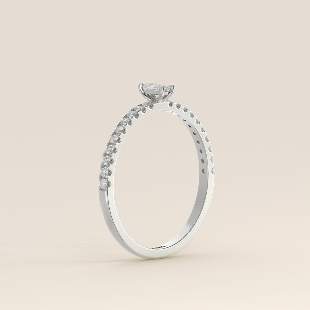 Julie - Elongated Cushion Lab Grown Diamond Ring