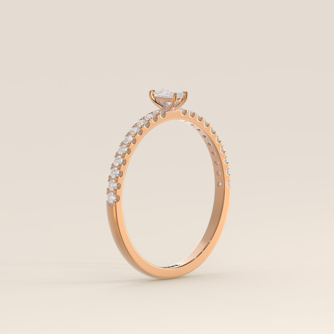 Julie - Elongated Cushion Lab Grown Diamond Ring