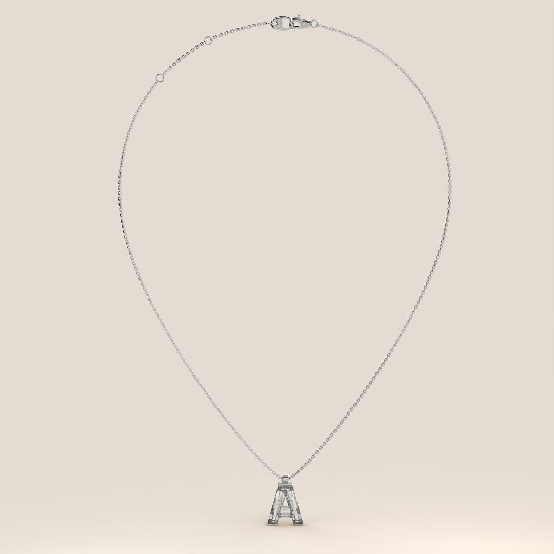 Joy - Lab Grown Diamond Initial Pendant Necklace