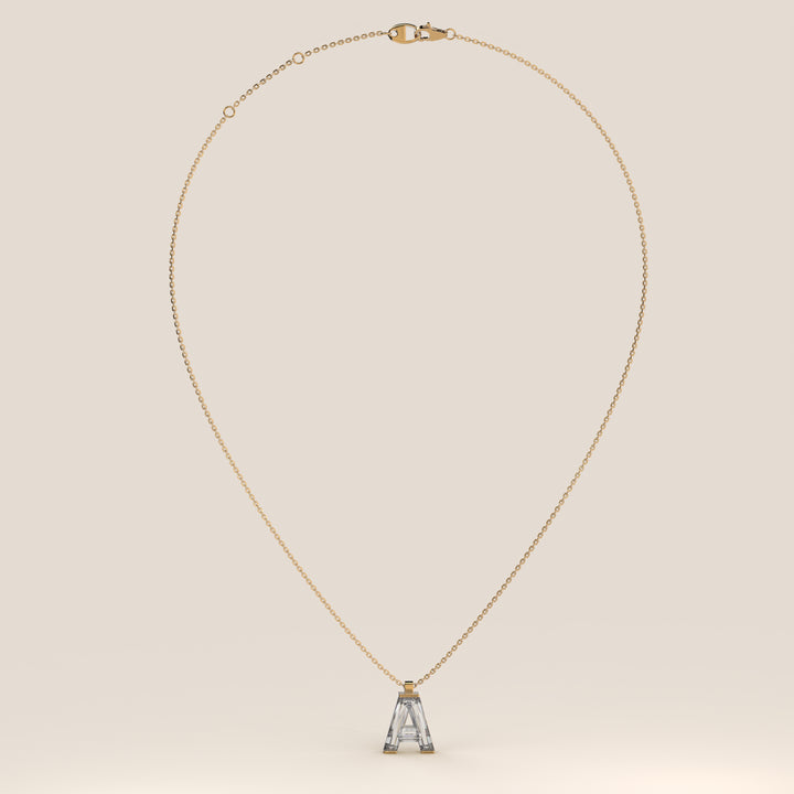 Joy - Lab Grown Diamond Initial Pendant Necklace