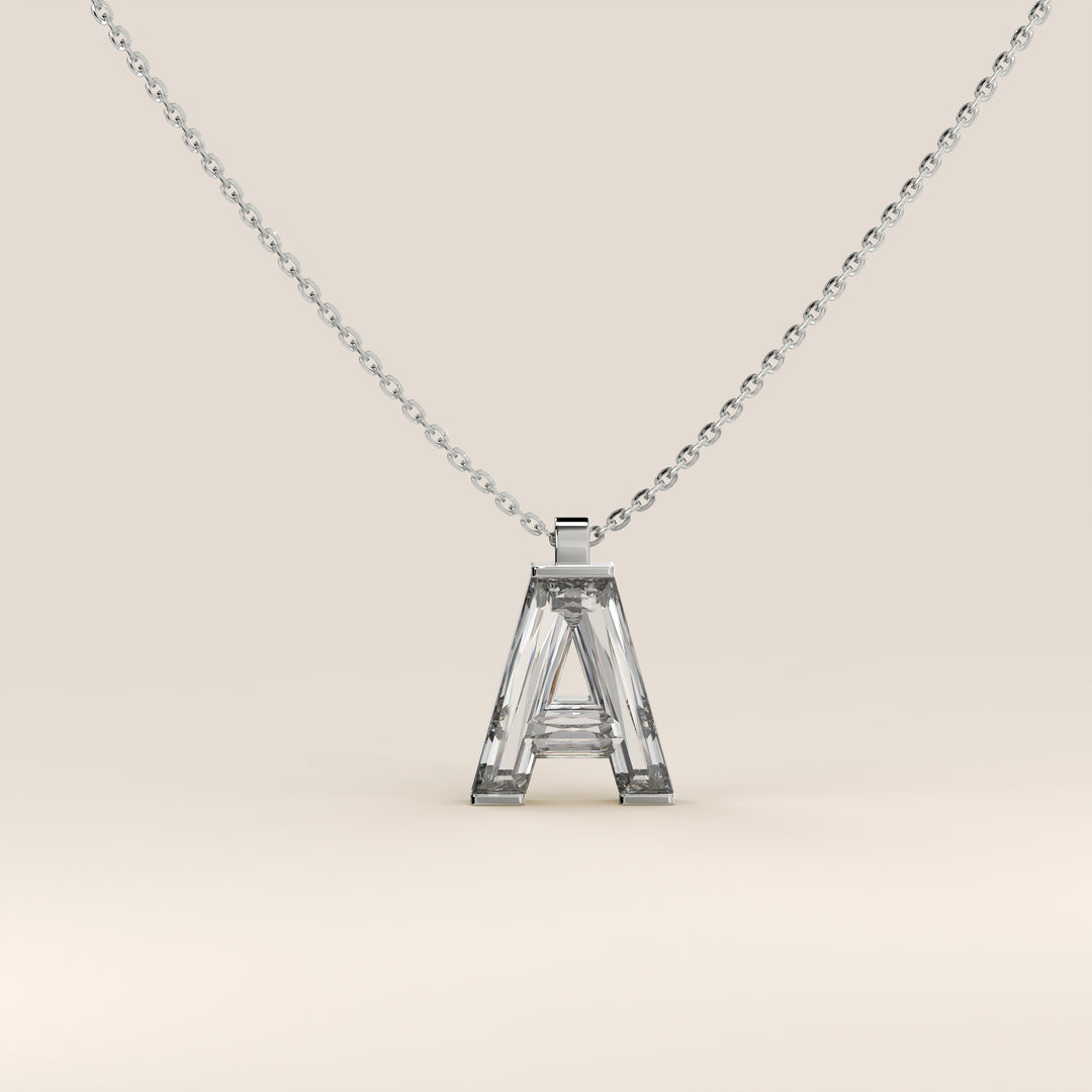 Joy - Lab Grown Diamond Initial Pendant Necklace
