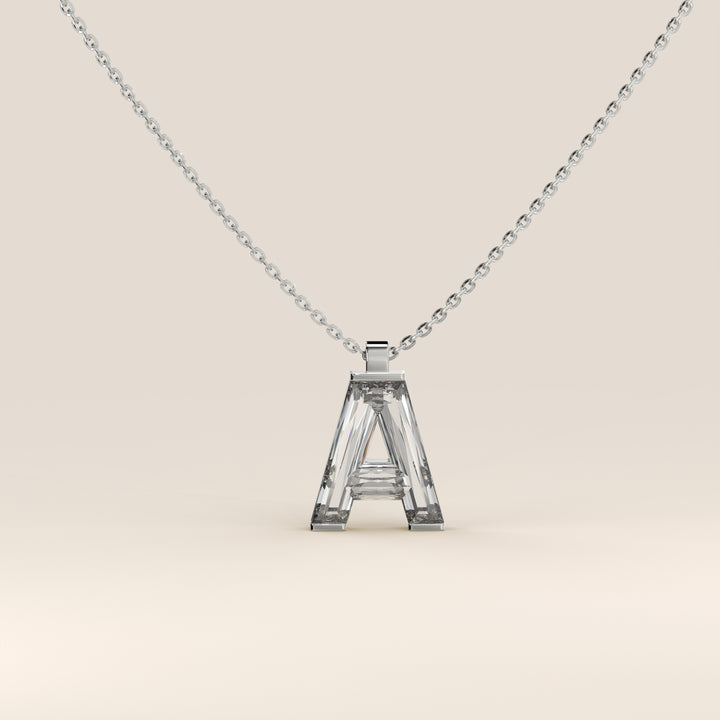 Joy - Lab Grown Diamond Initial Pendant Necklace