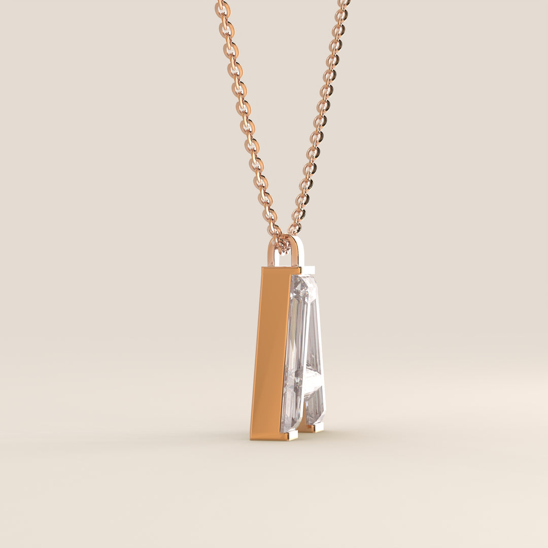 Joy - Lab Grown Diamond Initial Pendant Necklace