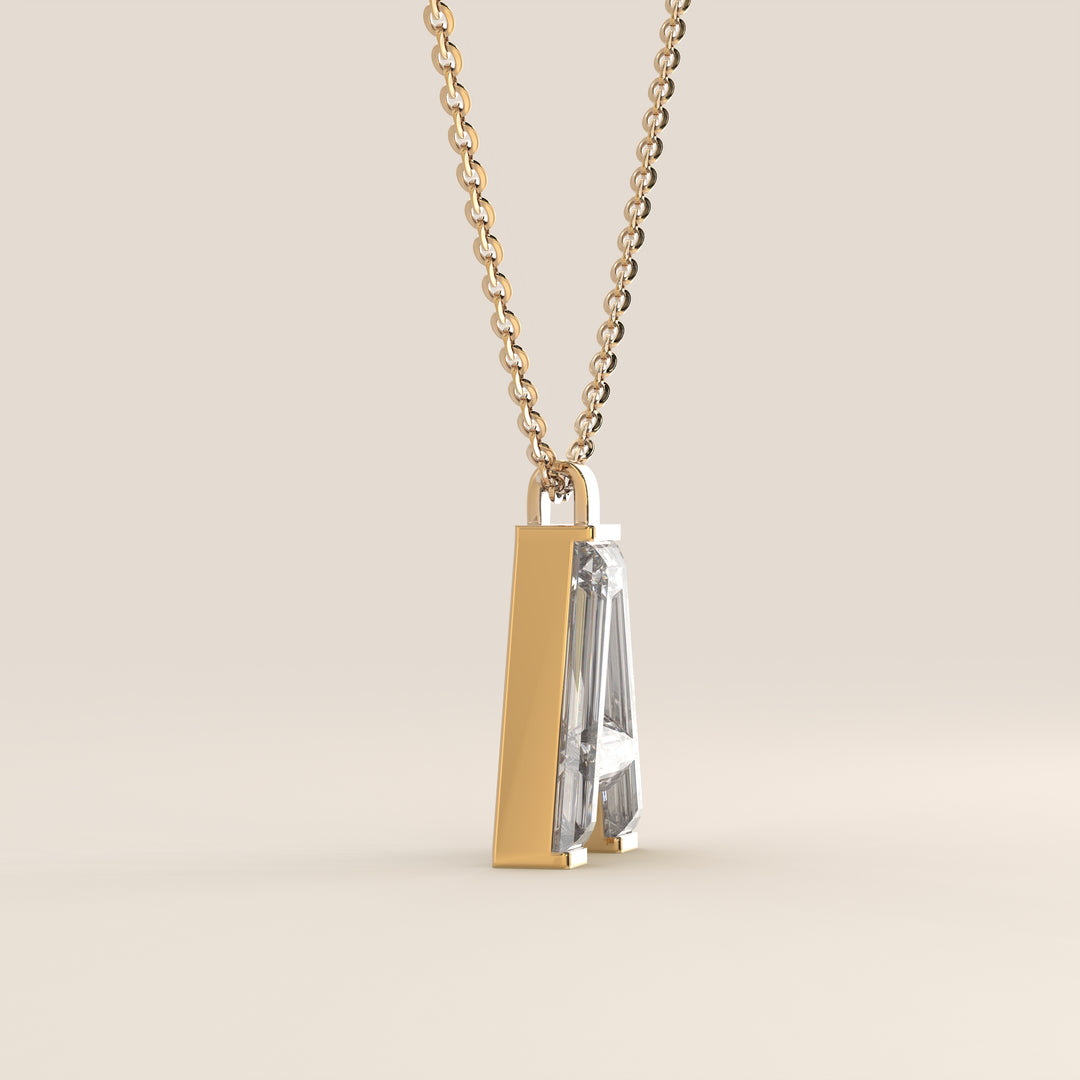 Joy - Lab Grown Diamond Initial Pendant Necklace