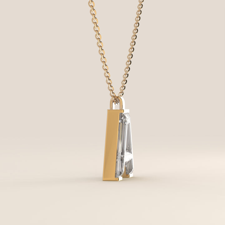 Joy - Lab Grown Diamond Initial Pendant Necklace