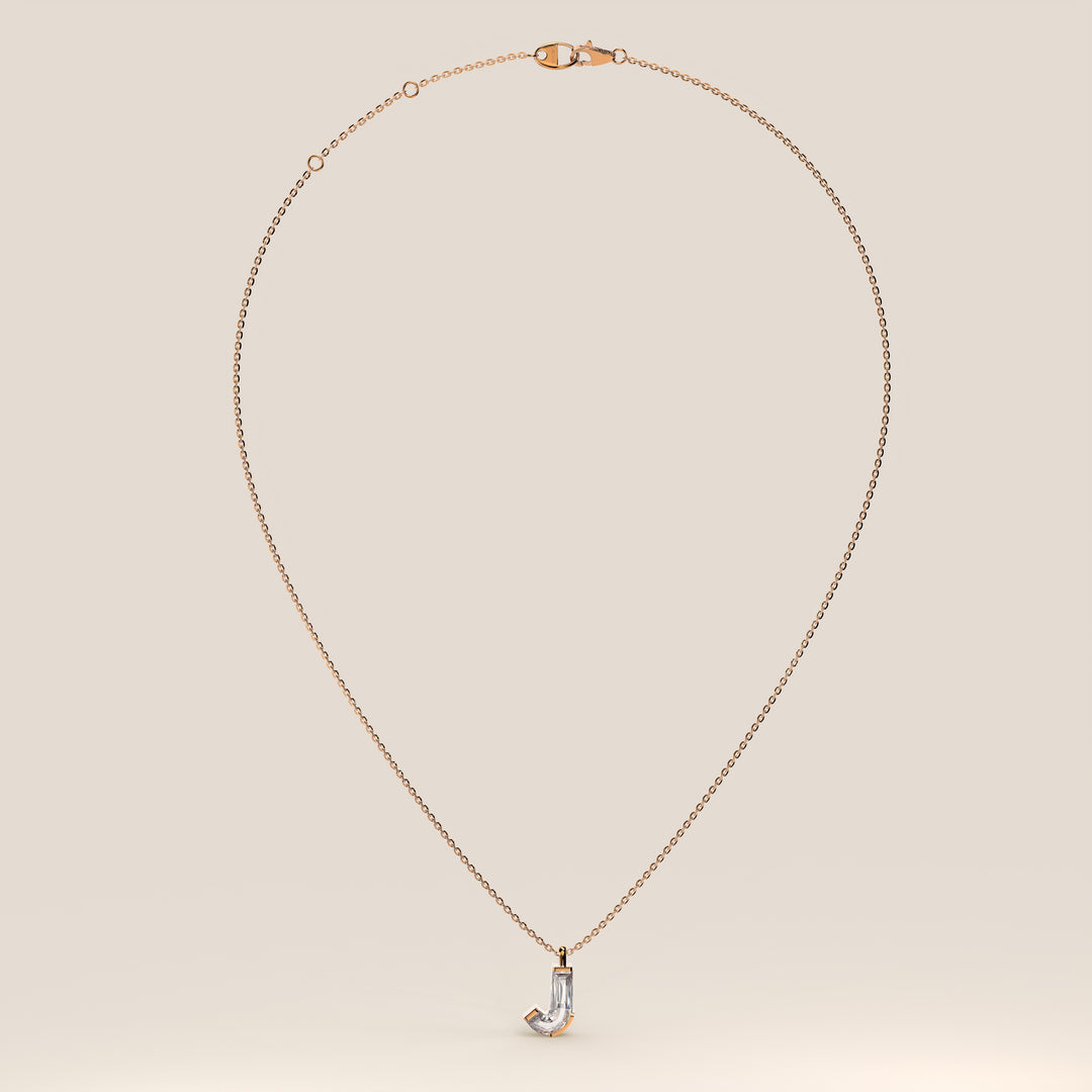 Joy - Lab Grown Diamond Initial Pendant Necklace