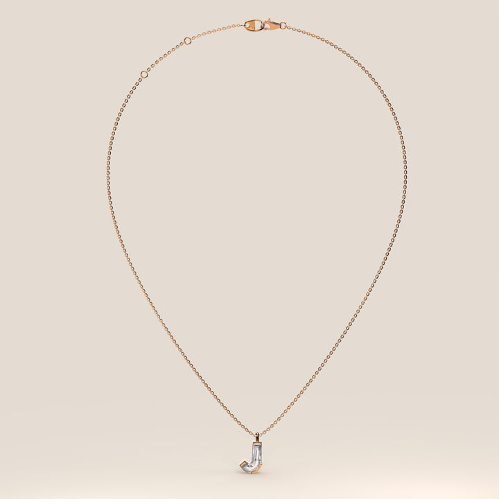 Joy - Lab Grown Diamond Initial Pendant Necklace