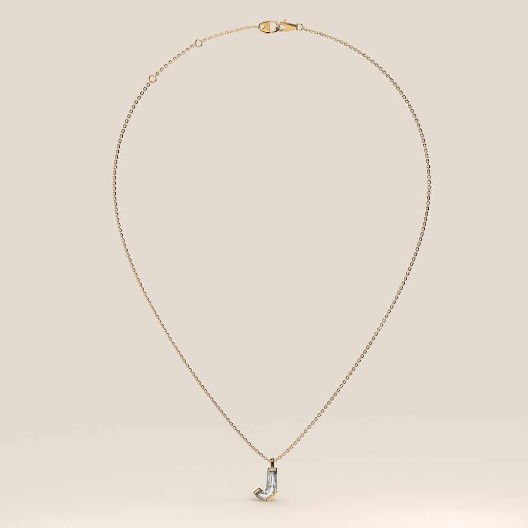 Joy - Lab Grown Diamond Initial Pendant Necklace
