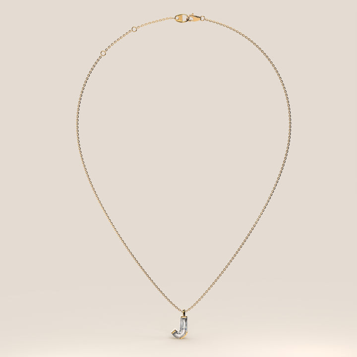 Joy - Lab Grown Diamond Initial Pendant Necklace