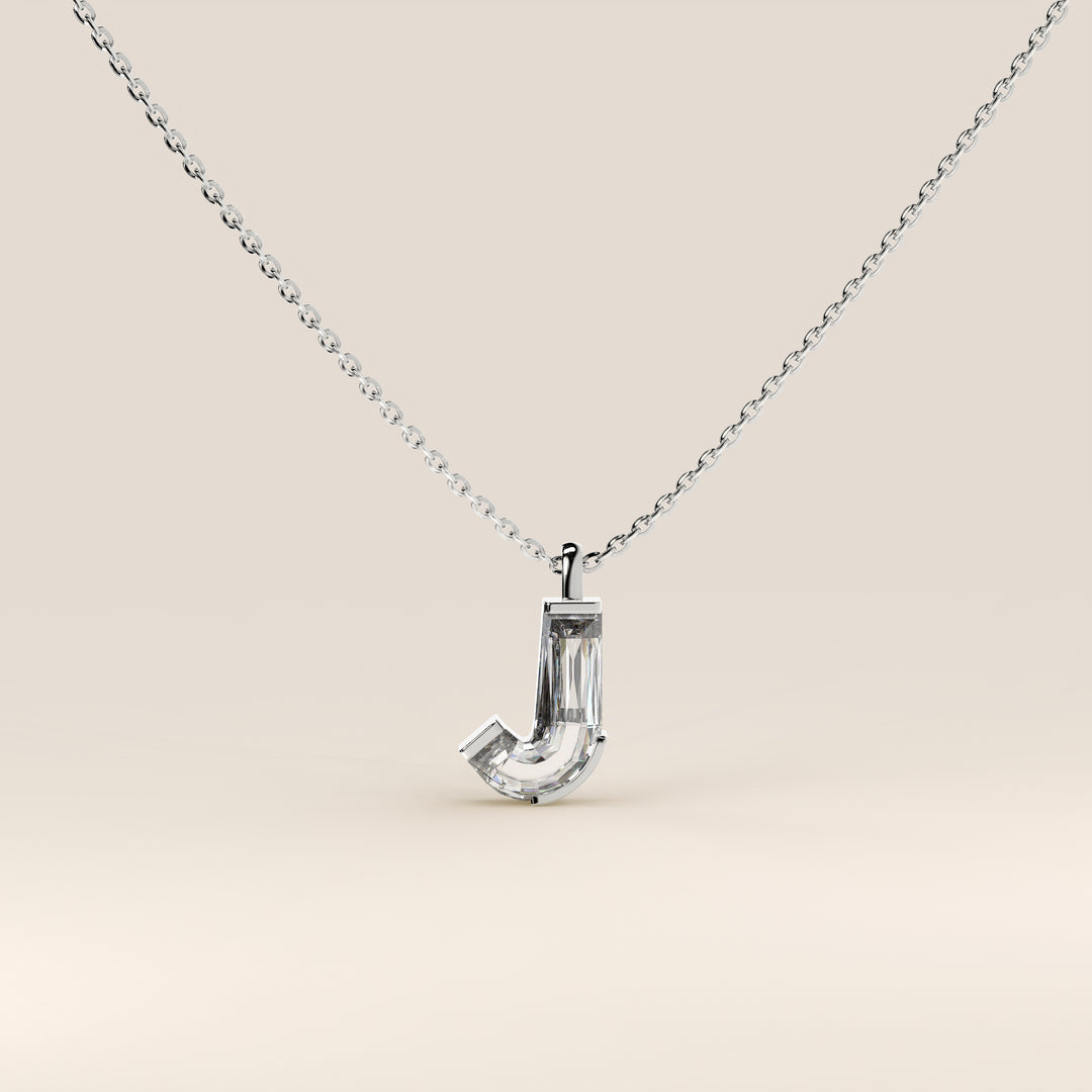 Joy - Lab Grown Diamond Initial Pendant Necklace