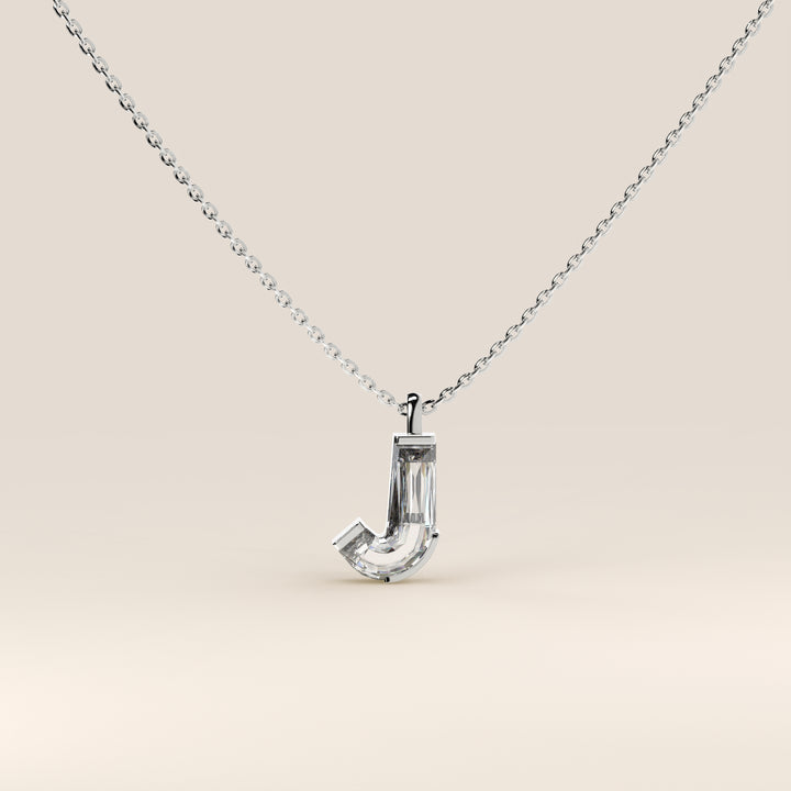 Joy - Lab Grown Diamond Initial Pendant Necklace
