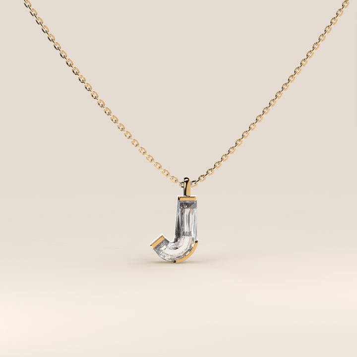 Joy - Lab Grown Diamond Initial Pendant Necklace