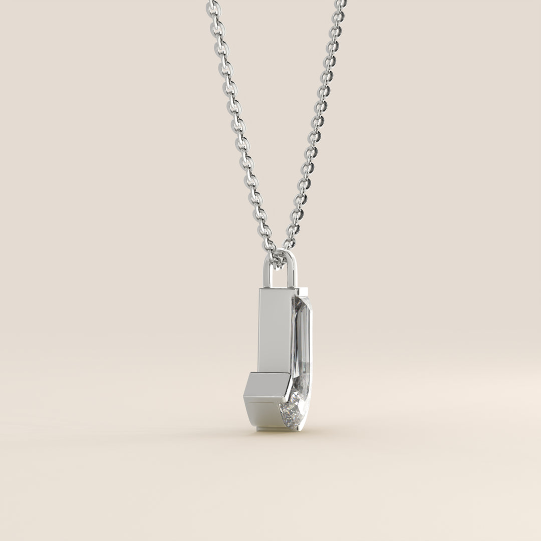 Joy - Lab Grown Diamond Initial Pendant Necklace