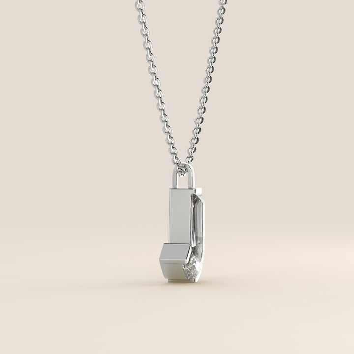 Joy - Lab Grown Diamond Initial Pendant Necklace