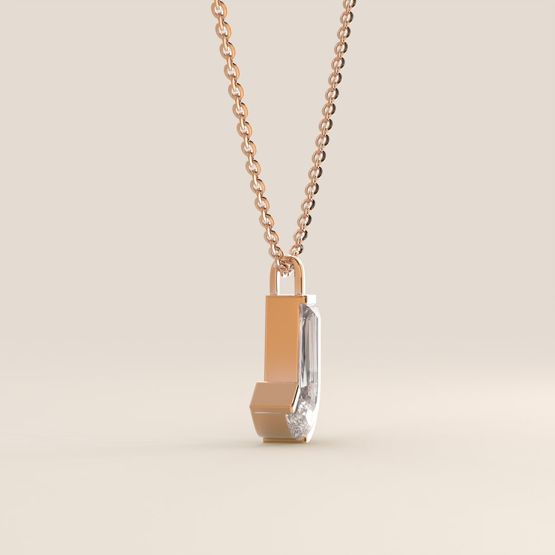 Joy - Lab Grown Diamond Initial Pendant Necklace
