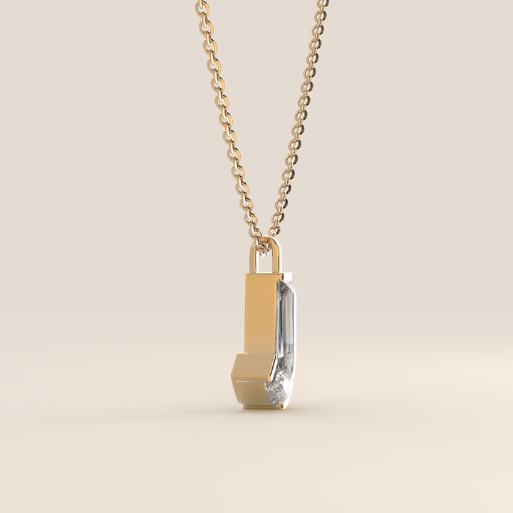 Joy - Lab Grown Diamond Initial Pendant Necklace
