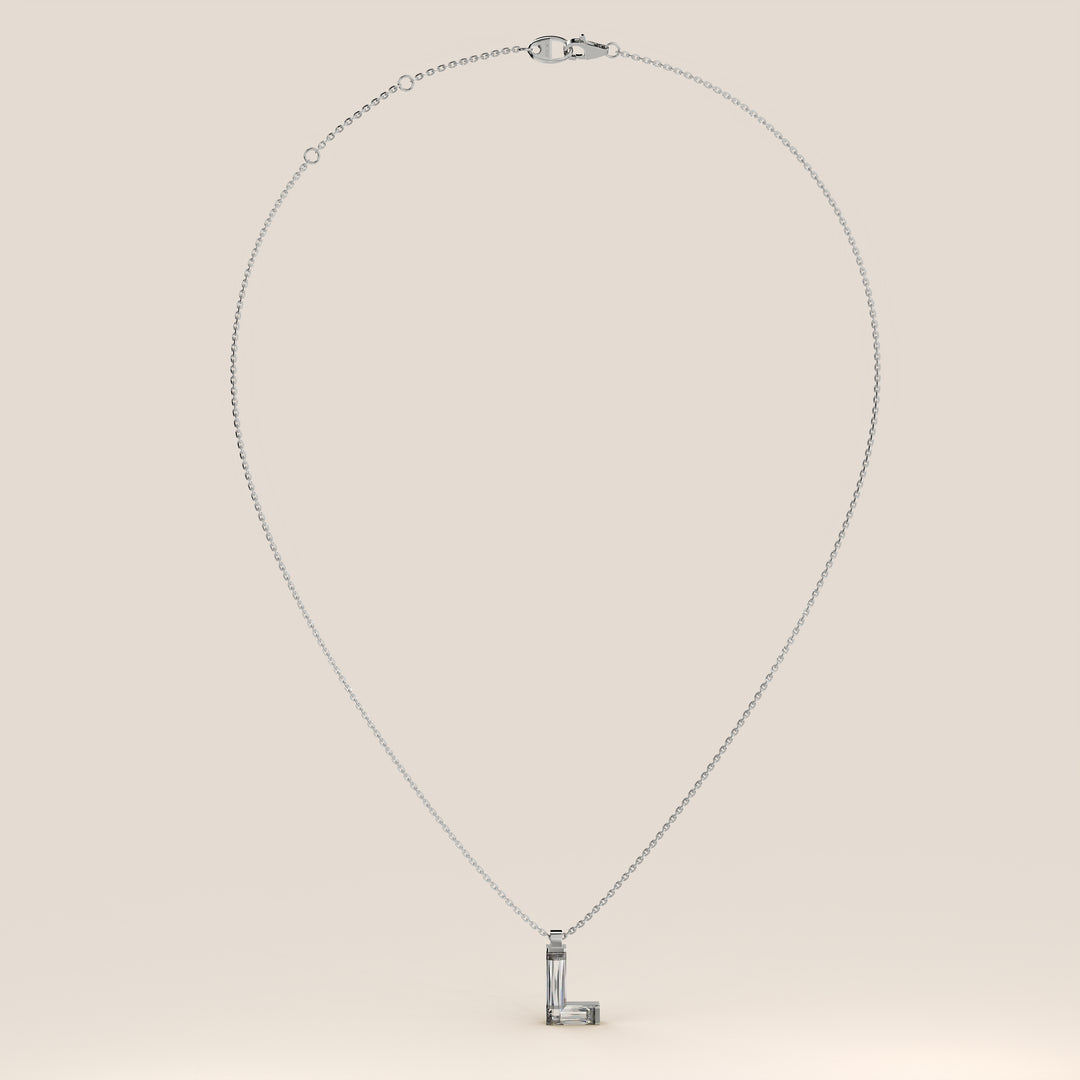 Joy - Lab Grown Diamond Initial Pendant Necklace