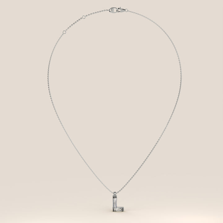 Joy - Lab Grown Diamond Initial Pendant Necklace