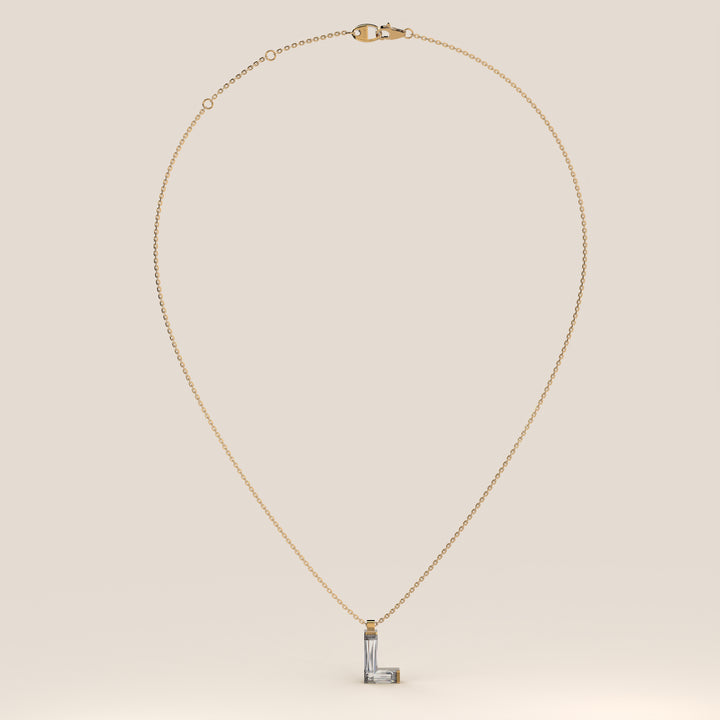 Joy - Lab Grown Diamond Initial Pendant Necklace