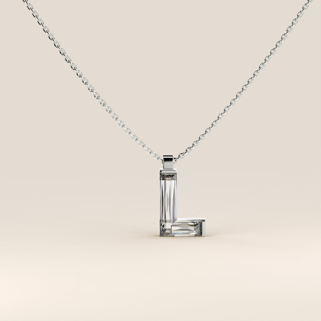 Joy - Lab Grown Diamond Initial Pendant Necklace