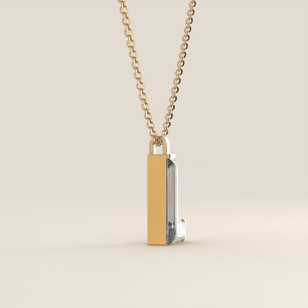 Joy - Lab Grown Diamond Initial Pendant Necklace