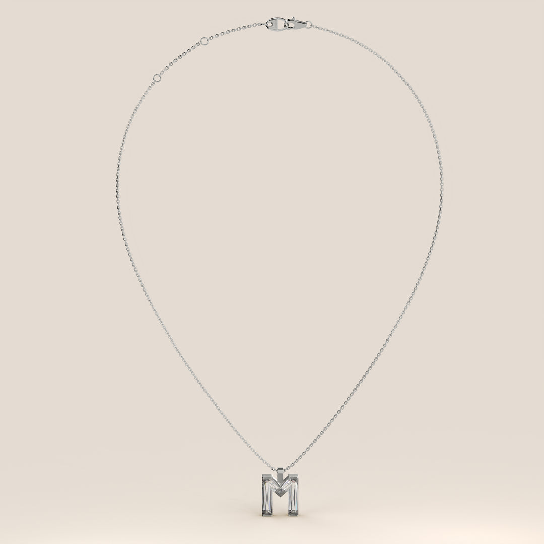 Joy - Lab Grown Diamond Initial Pendant Necklace