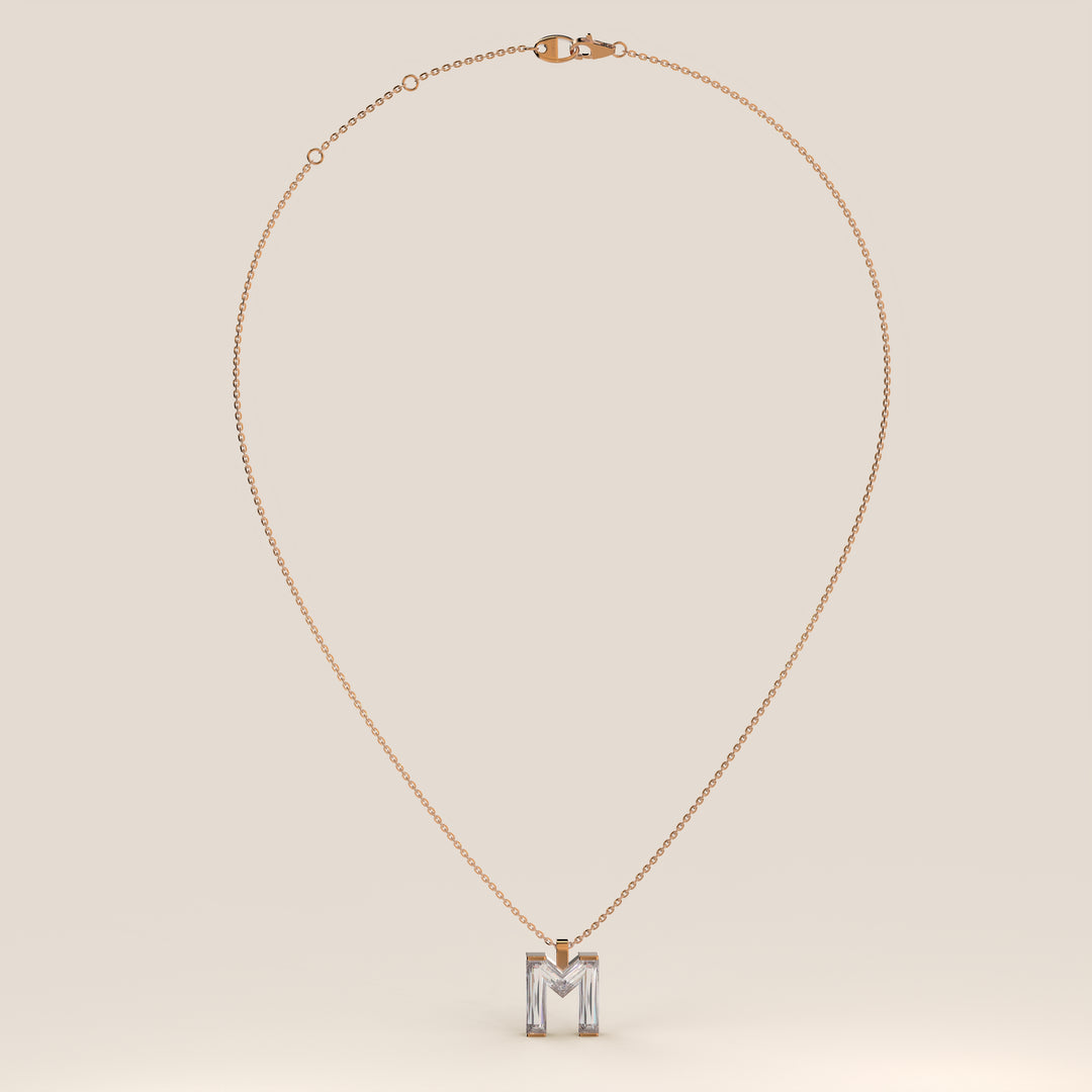 Joy - Lab Grown Diamond Initial Pendant Necklace
