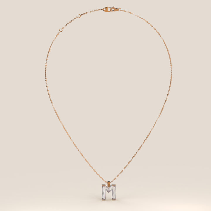 Joy - Lab Grown Diamond Initial Pendant Necklace