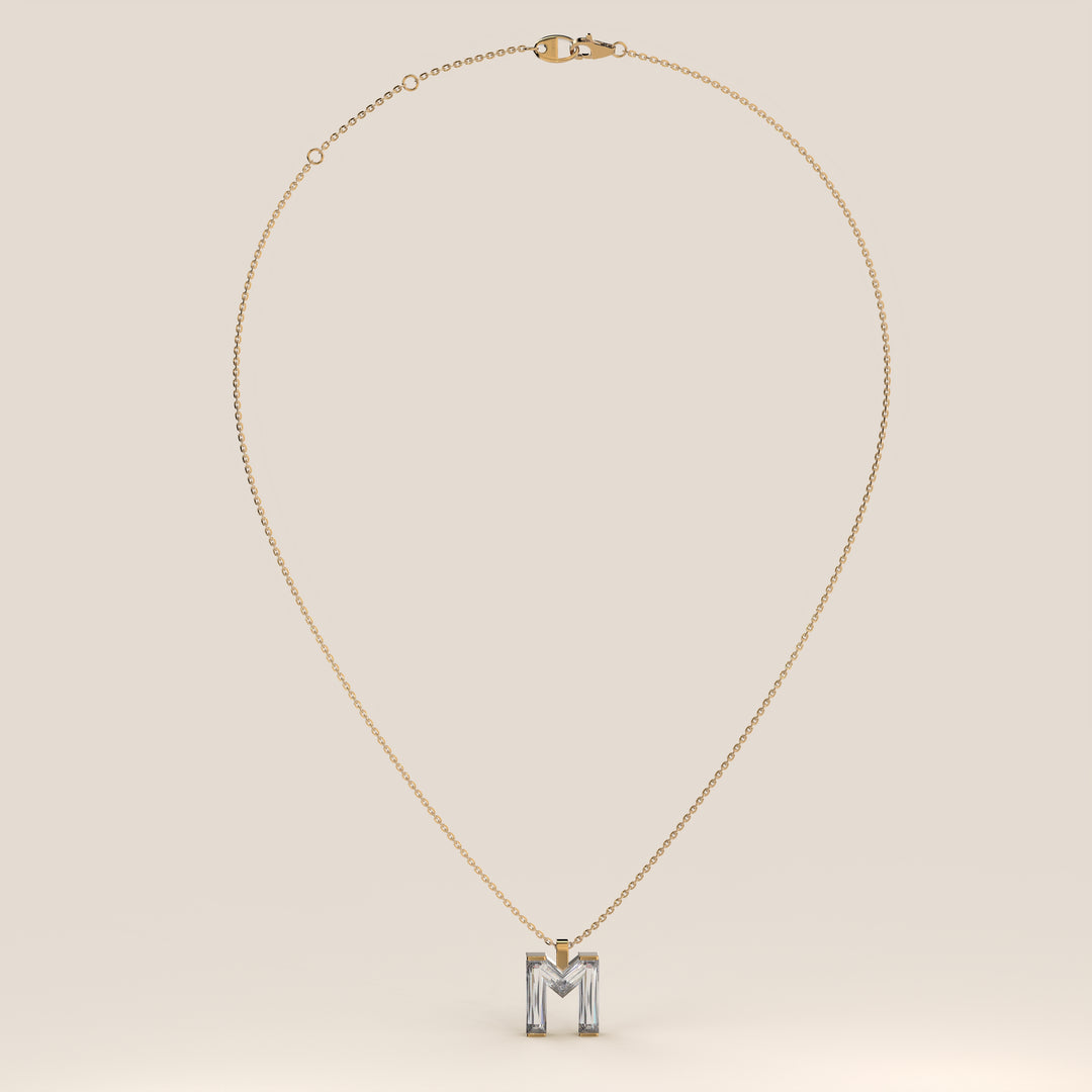 Joy - Lab Grown Diamond Initial Pendant Necklace