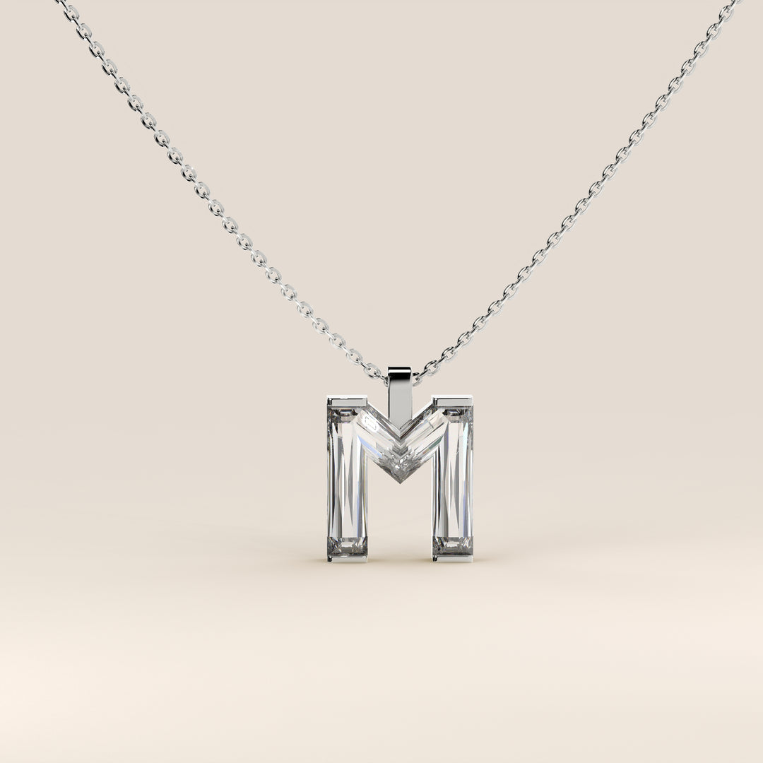 Joy - Lab Grown Diamond Initial Pendant Necklace