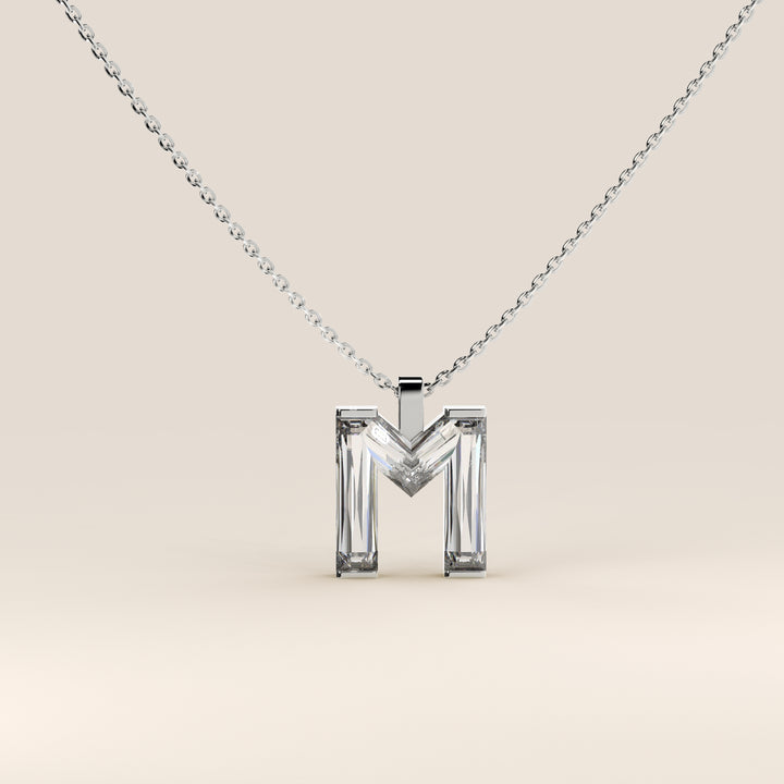 Joy - Lab Grown Diamond Initial Pendant Necklace