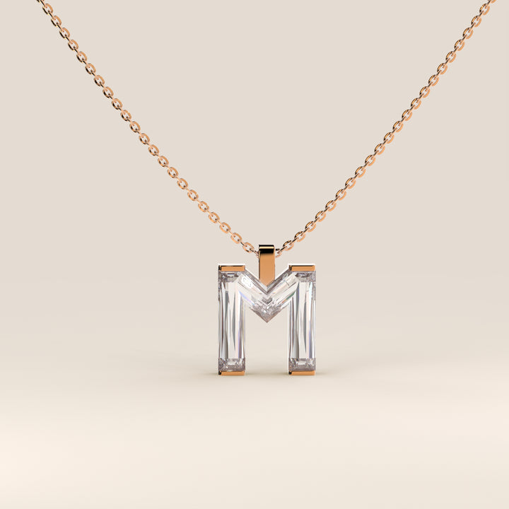 Joy - Lab Grown Diamond Initial Pendant Necklace