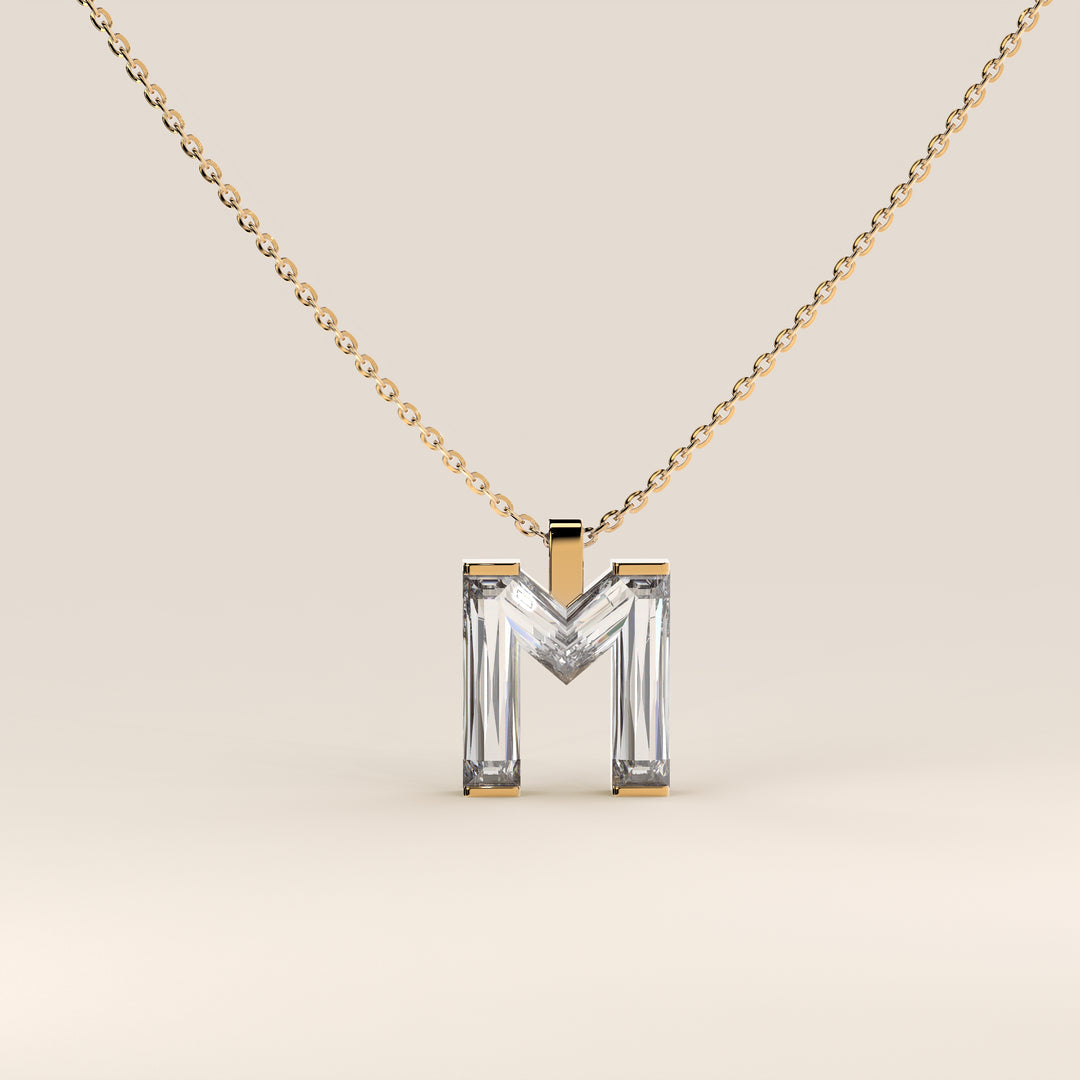 Joy - Lab Grown Diamond Initial Pendant Necklace