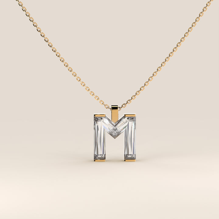 Joy - Lab Grown Diamond Initial Pendant Necklace