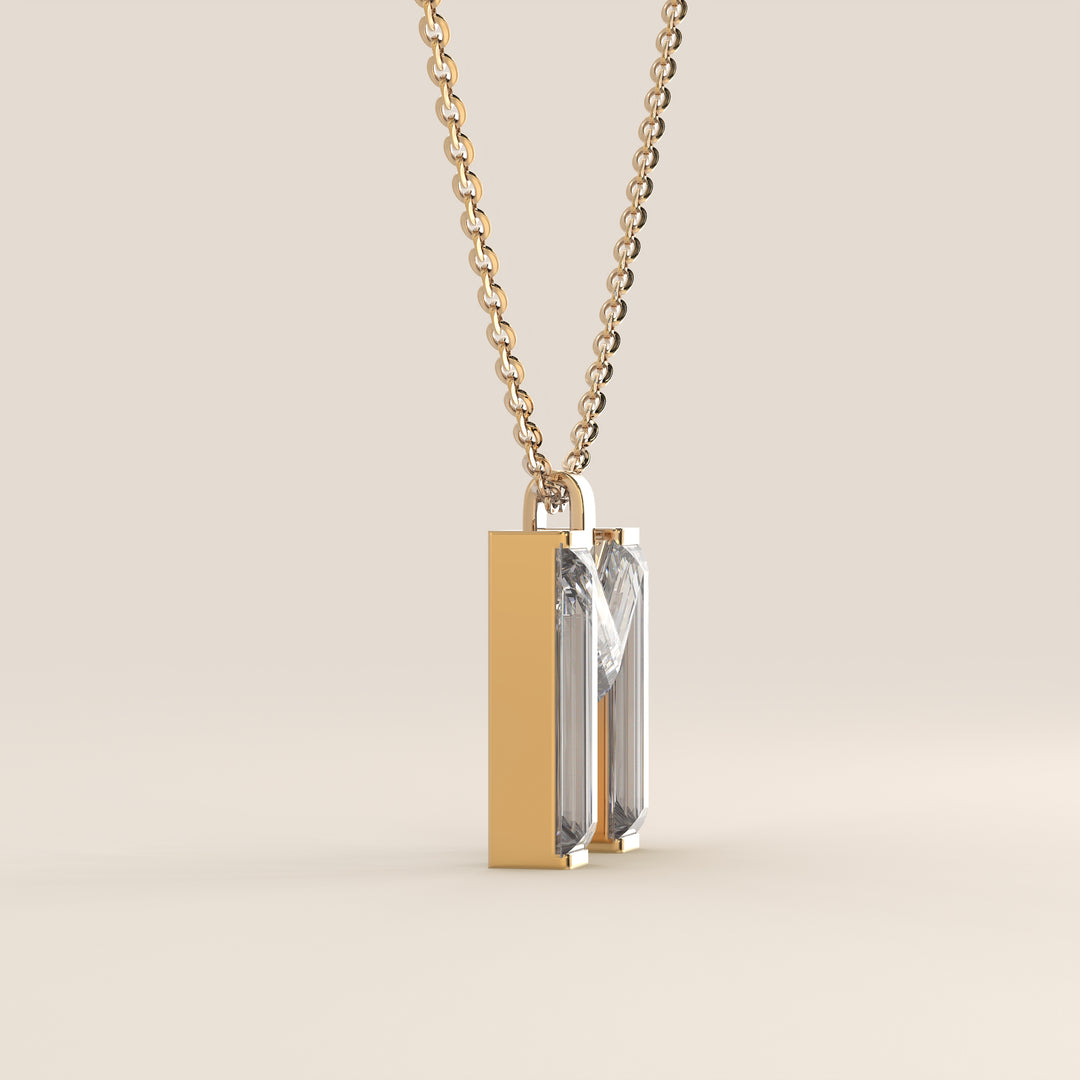 Joy - Lab Grown Diamond Initial Pendant Necklace