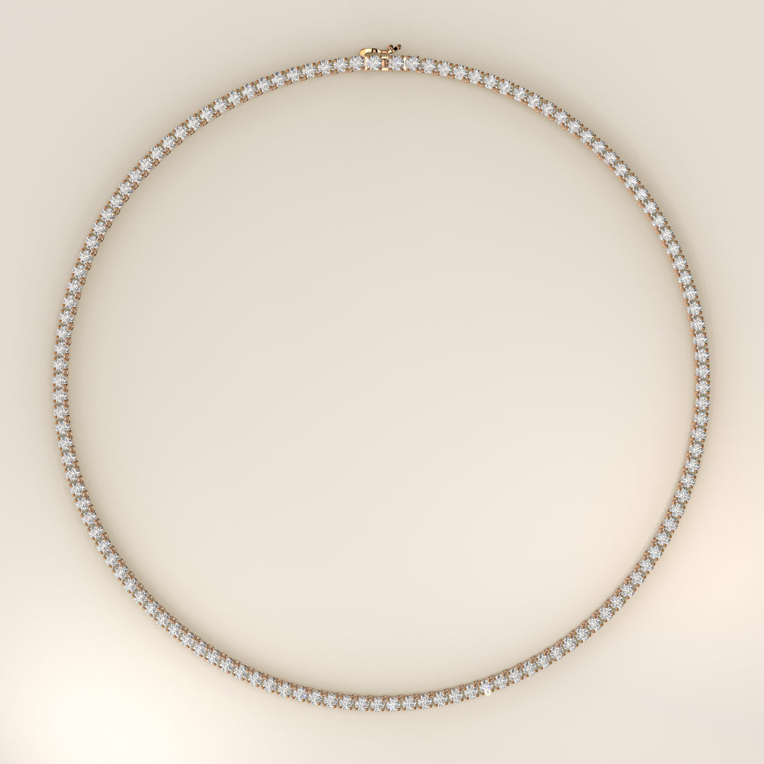 Chris - Lab Grown Diamond Tennis Necklace 42 cm - 15 ct