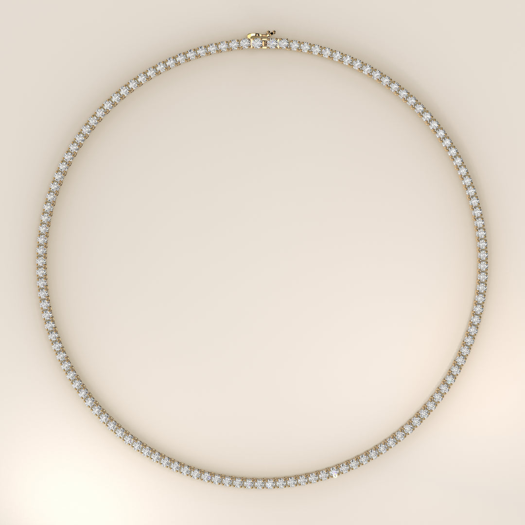 Chris - Lab Grown Diamond Tennis Necklace 42 cm - 15 ct